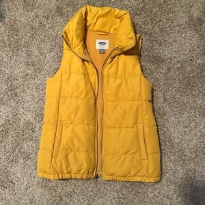 Old Navy Mustard Puffer Vest